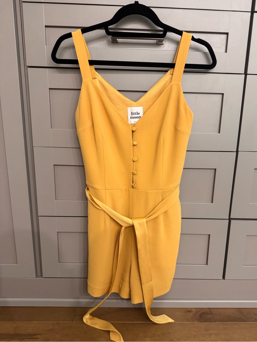Aritzia mustard yellow romper, size 4